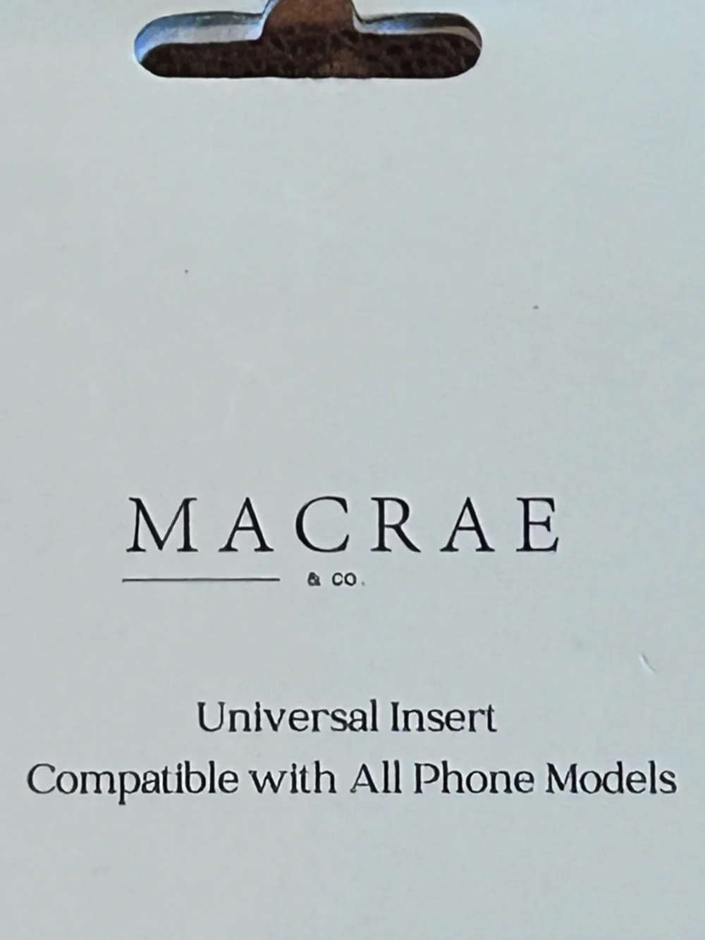 MACRAE & CO. Phone Crossbody Chain Gold Plate Natural Stone Universal Purple NIB